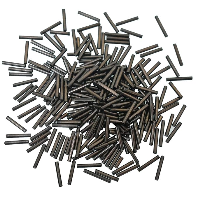 Bugle Beads/Pipe Beads for Maggam & Aari Embroidery, Beading & Jewelry Making, Metallic Shine Glass Beads, Ideal for Saree & Blouse Decoration, Craft & DIY Projects