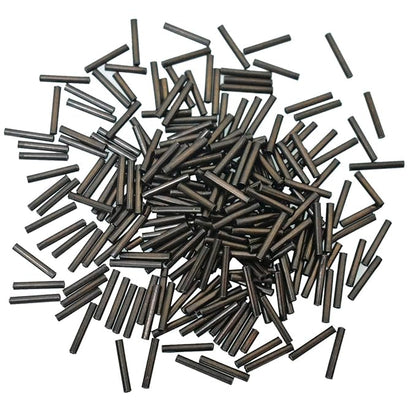 Bugle Beads/Pipe Beads for Maggam & Aari Embroidery, Beading & Jewelry Making, Metallic Shine Glass Beads, Ideal for Saree & Blouse Decoration, Craft & DIY Projects