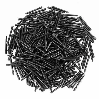 Bugle Beads/Pipe Beads for Maggam & Aari Embroidery, Beading & Jewelry Making, Metallic Shine Glass Beads, Ideal for Saree & Blouse Decoration, Craft & DIY Projects