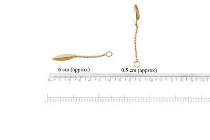 Golden Designer Leaf Charms for Bracelet/Anklet Necklace Making and Crafts Work Package of 25 Pieces