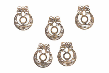 Antique Designer Mehandi Polish Assorted Charms Package of 5 Pieces