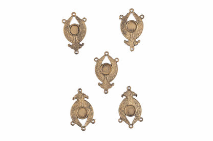 Antique Golden Designer Charms Package of 5 Pieces