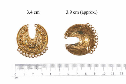 Golden Designer Assorted Charms Package of 5 Pieces