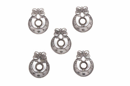 Silver Designer Assorted Charms DIY Charms Package of 5 Pieces