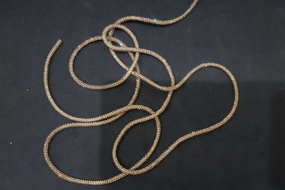 Mohan Shoppe Crystal Rhinestone Shiny Glitter Rope Chain String Rhinestone Cord Trim Package of  1 Meter