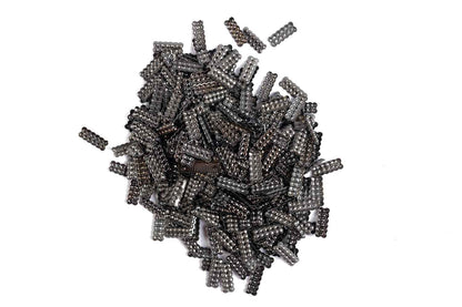 Mohan Shoppe Metallic Grey Color Design Metal Sequins for Craft, Embroidery and Jewelry Making Pack of 50gm