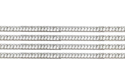 Mohan Shoppe Aluminum Metal Chain for Jewelry Making, Gowns Handbags, Jackets, Bracelets etc. Package of 1 meter