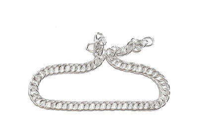 Mohan Shoppe Aluminum Metal Chain for Jewelry Making, Gowns Handbags, Jackets, Bracelets etc. Package of 1 meter