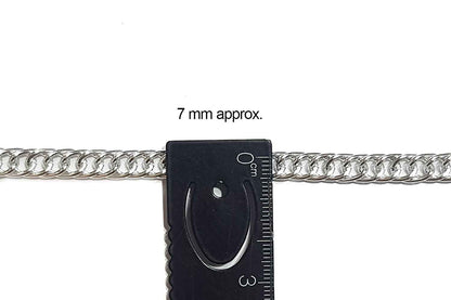 Mohan Shoppe Aluminum Metal Chain for Jewelry Making, Gowns Handbags, Jackets, Bracelets etc. Package of 1 meter
