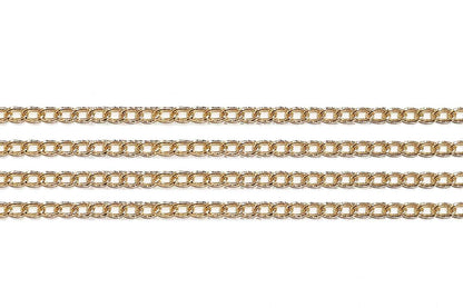Mohan Shoppe Aluminum Metal Chain for Jewelry Making, Gowns Handbags, Jackets, Bracelets etc. Package of 1 meter