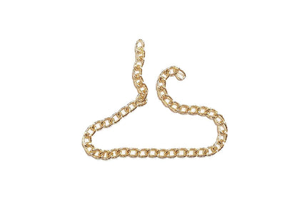 Mohan Shoppe Aluminum Metal Chain for Jewelry Making, Gowns Handbags, Jackets, Bracelets etc. Package of 1 meter