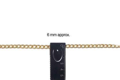 Mohan Shoppe Aluminum Metal Chain for Jewelry Making, Gowns Handbags, Jackets, Bracelets etc. Package of 1 meter
