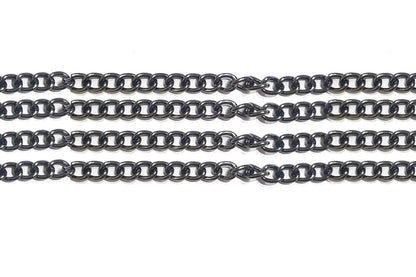 Mohan Shoppe Aluminum Metal Chain for Jewelry Making, Gowns Handbags, Jackets, Bracelets etc. Package of 1 meter