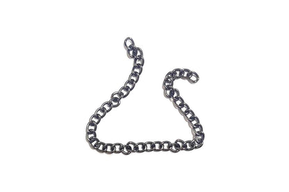 Mohan Shoppe Aluminum Metal Chain for Jewelry Making, Gowns Handbags, Jackets, Bracelets etc. Package of 1 meter