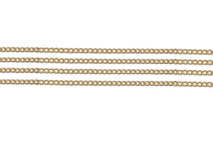 Mohan Shoppe Aluminum Metal Chain for Jewelry Making, Gowns Handbags, Jackets, Bracelets etc. Package of 1 meter