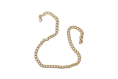 Mohan Shoppe Aluminum Metal Chain for Jewelry Making, Gowns Handbags, Jackets, Bracelets etc. Package of 1 meter
