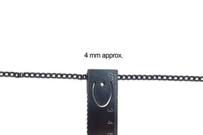 Mohan Shoppe Aluminum Metal Chain for Jewelry Making, Gowns Handbags, Jackets, Bracelets etc. Package of 5 meter