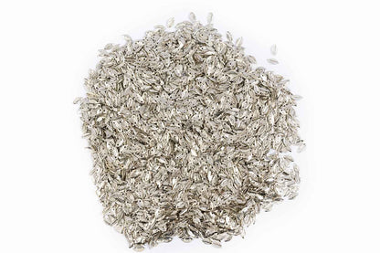 Mohan Shoppe Silver Color Leaf Shape Metal Sequins for Craft, Embroidery and Jewelry Making Pack of 50gm