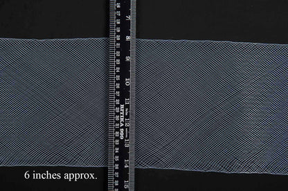 Mohan Shoppe Horsehair Braid/Boning Net Strip/Trim can can lace Boutique for Sewing Wedding Dresses, Dance Dress, Skirt, DIY and Costume Accessories (50 Yard) Transparent