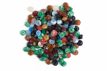 Multi Color Round Shape Plastic Beads Package of 50 Grams