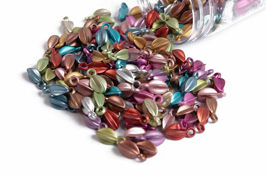 Multi Color Plastic Beads Package of 50 Grams