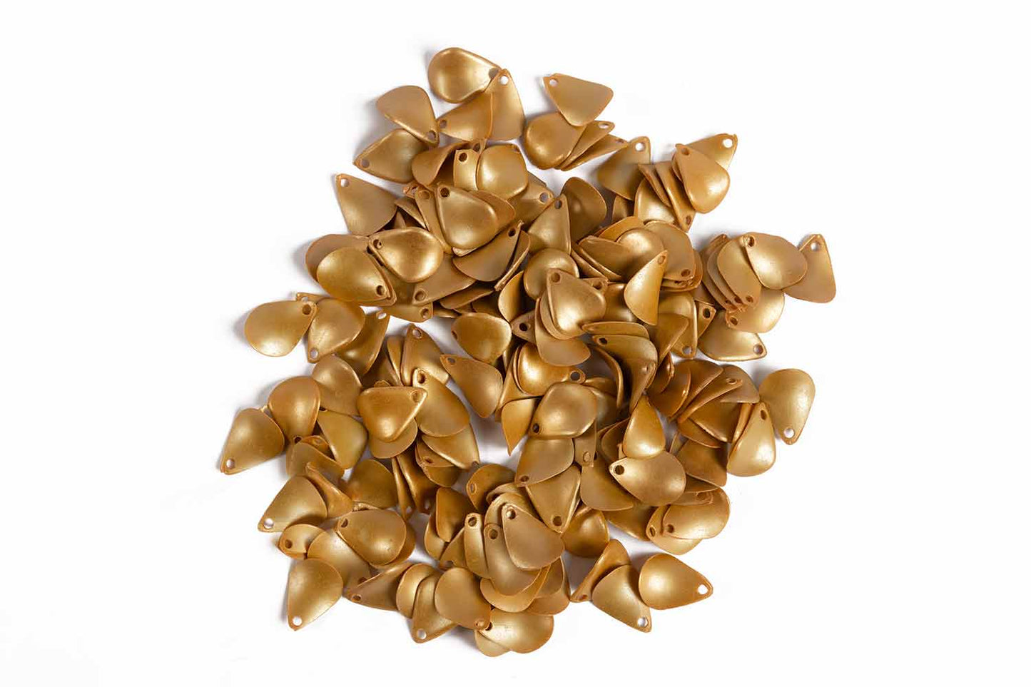 Golden Color Plastic Beads Package of 50 Grams