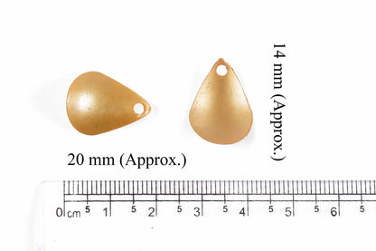 Golden Color Plastic Beads Package of 50 Grams