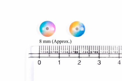 Multi Color Round Shape Plastic Beads Package of 50 Grams