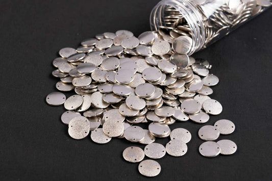 Silver Color Round Shape Plastic Beads Package of 50 Grams