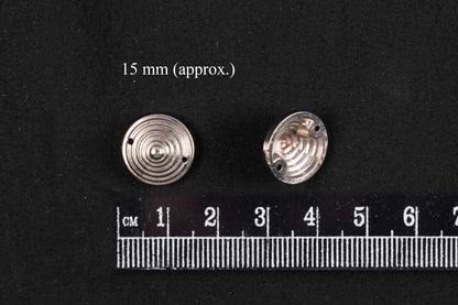 Silver Color Cap Shape Plastic Beads Package of 50 Grams