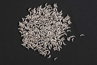 Silver Color Assorted Shape Plastic Beads Package of 50 Grams