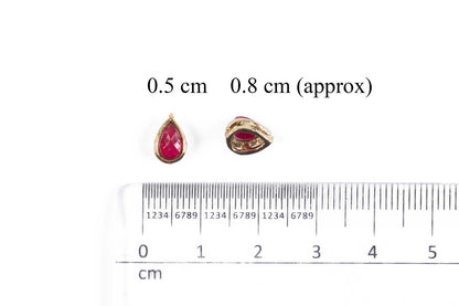Mohan Shoppe Plastic Stones for Embroidery Work Ladies Suits, Dresses, Blouses, Gowns, Beading, Art and Craft and Decoration, Package of 50 grams