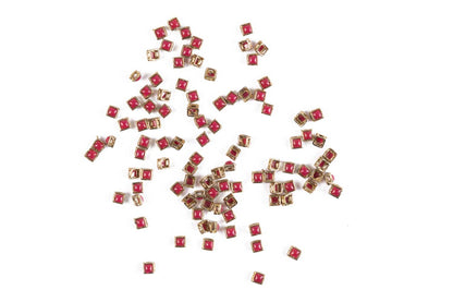 Mohan Shoppe Plastic Stones for Embroidery Work Ladies Suits, Dresses, Blouses, Gowns, Beading, Art and Craft and Decoration, Package of 50 grams