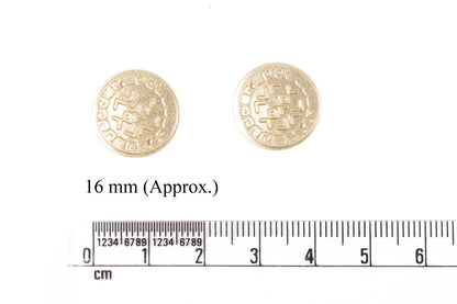Mohan Shoppe Round Shape Plastic Sequins for Suits, Dresses, Sarees, Craft Material, Decoration etc. (Package of 50 Grams)
