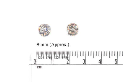 Mohan Shoppe Silver Color Round Shape Plastic Sequins for Suits, Dresses, Sarees, Craft Material, Decoration etc. (Package of 50 Grams)