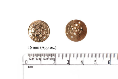 Mohan Shoppe Gold Round Shape Plastic Sequins for Suits, Dresses, Sarees, Craft Material, Decoration etc. (Package of 50 Grams)