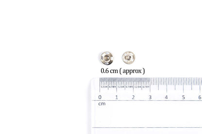 (Pack of 2) Premium Pony Press Buttons (Snap Fasteners) Purpose Spring Press Studs Popper Button - Bra, Buttons, Brass - Rust Proof Superior Guide Hole for Craft and Sewing & More
