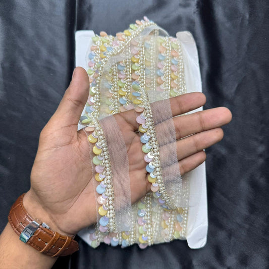 Beautiful Beaded Design Lace